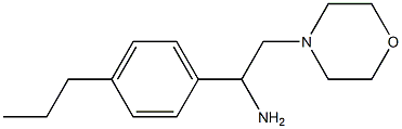 2-morpholin-4-yl-1-(4-propylphenyl)ethanamine Struktur