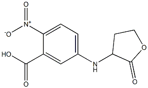 2-nitro-5-[(2-oxooxolan-3-yl)amino]benzoic acid Struktur