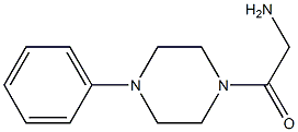 2-oxo-2-(4-phenylpiperazin-1-yl)ethanamine Struktur