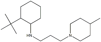 2-tert-butyl-N-[3-(4-methylpiperidin-1-yl)propyl]cyclohexan-1-amine Struktur