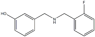 3-({[(2-fluorophenyl)methyl]amino}methyl)phenol Struktur