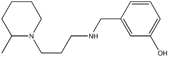 3-({[3-(2-methylpiperidin-1-yl)propyl]amino}methyl)phenol Struktur