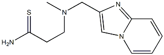 3-({imidazo[1,2-a]pyridin-2-ylmethyl}(methyl)amino)propanethioamide Struktur