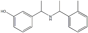 3-(1-{[1-(2-methylphenyl)ethyl]amino}ethyl)phenol Struktur