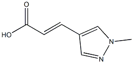 3-(1-methyl-1H-pyrazol-4-yl)prop-2-enoic acid Struktur