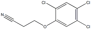 3-(2,4,5-trichlorophenoxy)propanenitrile Struktur