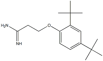 3-(2,4-di-tert-butylphenoxy)propanimidamide Struktur