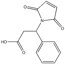 3-(2,5-dioxo-2,5-dihydro-1H-pyrrol-1-yl)-3-phenylpropanoic acid Struktur