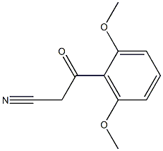 3-(2,6-dimethoxyphenyl)-3-oxopropanenitrile Struktur