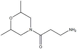 3-(2,6-dimethylmorpholin-4-yl)-3-oxopropan-1-amine Struktur