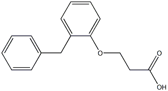 3-(2-benzylphenoxy)propanoic acid Struktur