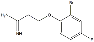 3-(2-bromo-4-fluorophenoxy)propanimidamide Struktur