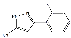 3-(2-iodophenyl)-1H-pyrazol-5-amine Struktur