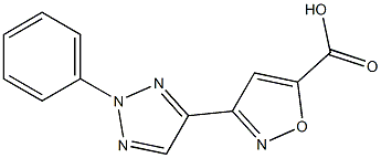 3-(2-phenyl-2H-1,2,3-triazol-4-yl)-1,2-oxazole-5-carboxylic acid Struktur