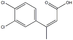 3-(3,4-dichlorophenyl)but-2-enoic acid Struktur