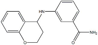 3-(3,4-dihydro-2H-1-benzopyran-4-ylamino)benzamide Struktur