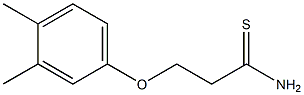 3-(3,4-dimethylphenoxy)propanethioamide Struktur