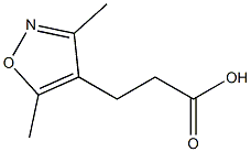 3-(3,5-dimethyl-1,2-oxazol-4-yl)propanoic acid Struktur