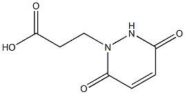 3-(3,6-dioxo-1,2,3,6-tetrahydropyridazin-1-yl)propanoic acid Struktur