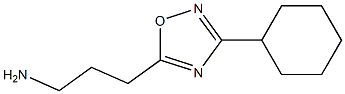 3-(3-cyclohexyl-1,2,4-oxadiazol-5-yl)propan-1-amine Struktur