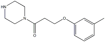 3-(3-methylphenoxy)-1-(piperazin-1-yl)propan-1-one Struktur