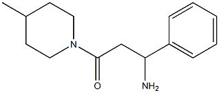 3-(4-methylpiperidin-1-yl)-3-oxo-1-phenylpropan-1-amine Struktur