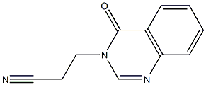 3-(4-oxo-3,4-dihydroquinazolin-3-yl)propanenitrile Struktur