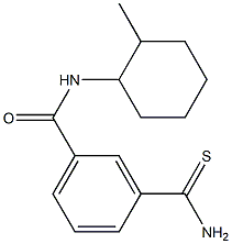 3-(aminocarbonothioyl)-N-(2-methylcyclohexyl)benzamide Struktur