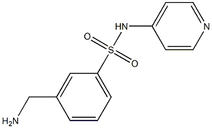 3-(aminomethyl)-N-pyridin-4-ylbenzenesulfonamide Struktur