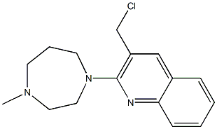 3-(chloromethyl)-2-(4-methyl-1,4-diazepan-1-yl)quinoline Struktur