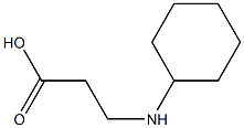 3-(cyclohexylamino)propanoic acid Struktur