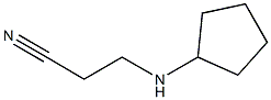 3-(cyclopentylamino)propanenitrile Struktur