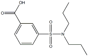 3-(dipropylsulfamoyl)benzoic acid Struktur