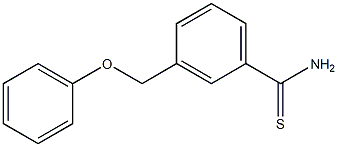 3-(phenoxymethyl)benzenecarbothioamide Struktur