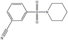 3-(piperidin-1-ylsulfonyl)benzonitrile Struktur