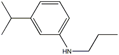 3-(propan-2-yl)-N-propylaniline Struktur