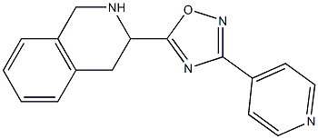 3-(pyridin-4-yl)-5-(1,2,3,4-tetrahydroisoquinolin-3-yl)-1,2,4-oxadiazole Struktur