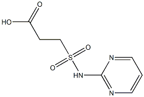 3-(pyrimidin-2-ylsulfamoyl)propanoic acid Struktur