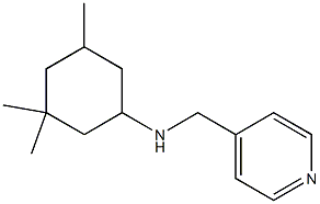 3,3,5-trimethyl-N-(pyridin-4-ylmethyl)cyclohexan-1-amine Struktur