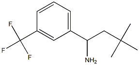 3,3-dimethyl-1-[3-(trifluoromethyl)phenyl]butan-1-amine Struktur