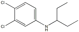 3,4-dichloro-N-(pentan-3-yl)aniline Struktur