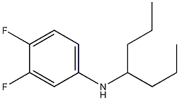 3,4-difluoro-N-(heptan-4-yl)aniline Struktur