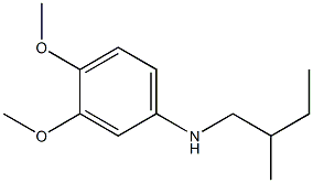 3,4-dimethoxy-N-(2-methylbutyl)aniline Struktur