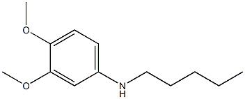 3,4-dimethoxy-N-pentylaniline Struktur