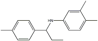 3,4-dimethyl-N-[1-(4-methylphenyl)propyl]aniline Struktur