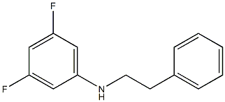 3,5-difluoro-N-(2-phenylethyl)aniline Struktur