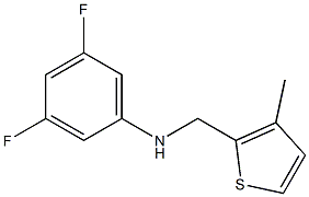 3,5-difluoro-N-[(3-methylthiophen-2-yl)methyl]aniline Struktur