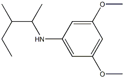 3,5-dimethoxy-N-(3-methylpentan-2-yl)aniline Struktur