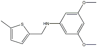 3,5-dimethoxy-N-[(5-methylthiophen-2-yl)methyl]aniline Struktur