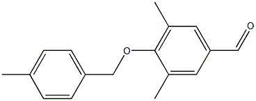 3,5-dimethyl-4-[(4-methylphenyl)methoxy]benzaldehyde Struktur